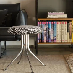Alexander Girard Upholstered Stool from Herman Miller