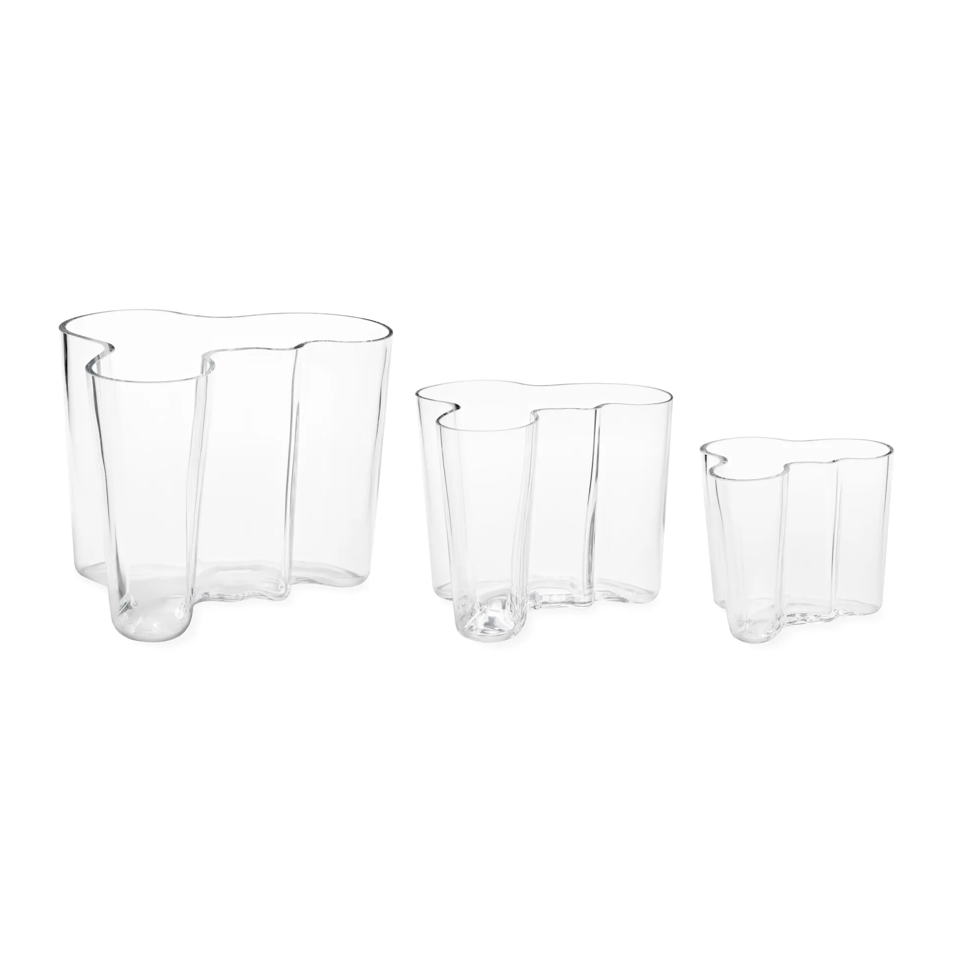Alvar Aalto Glass Vase from Iittala - 3.7"h