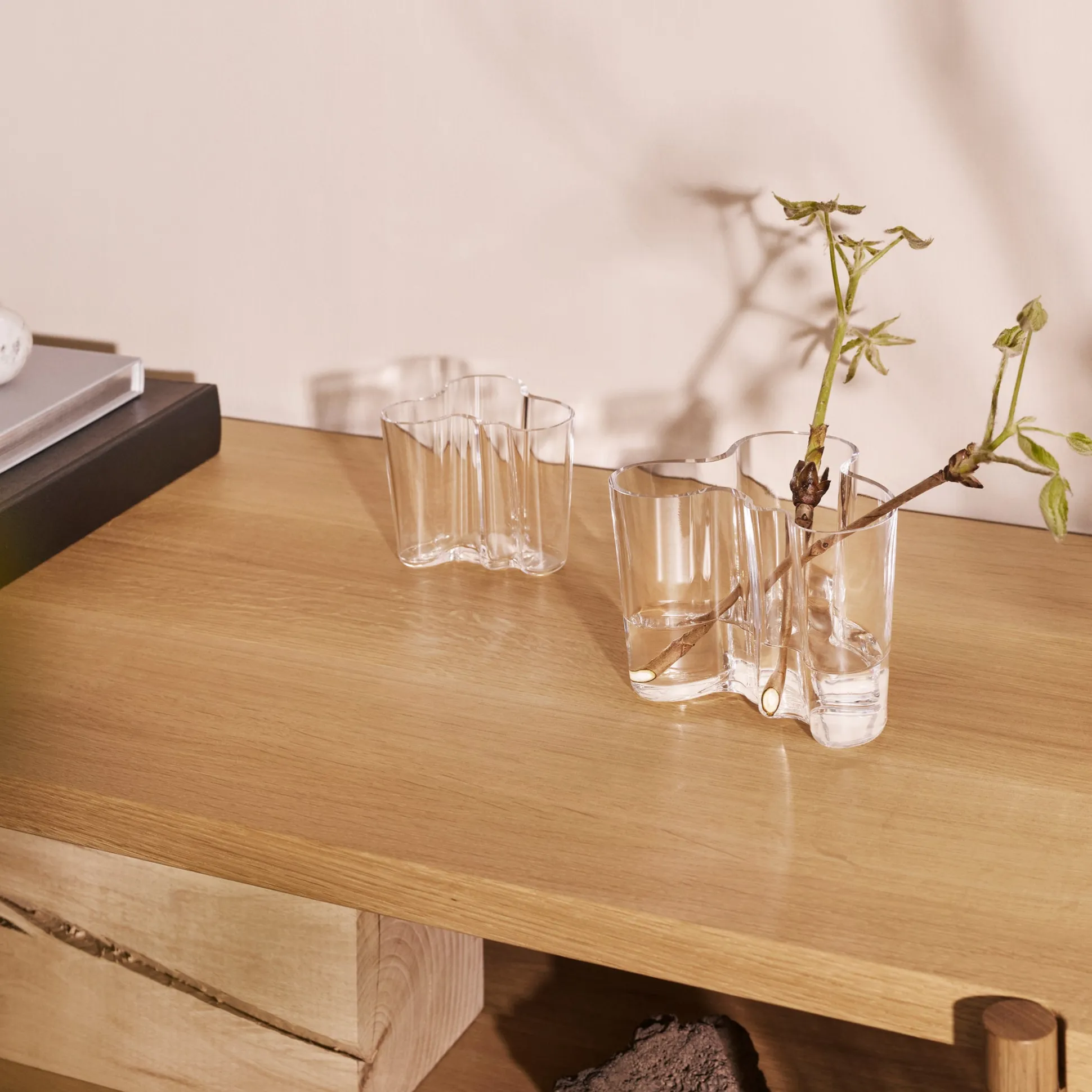 Alvar Aalto Glass Vase from Iittala - 3.7"h
