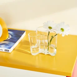 Alvar Aalto Glass Vase from Iittala - 4.7"h