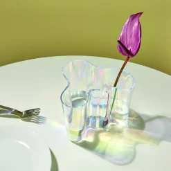 Alvar Aalto Iridescent Glass Vase - 90th Anniversary NYC Edition from Iittala