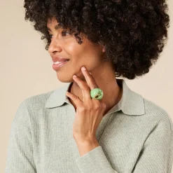 Andrés Gallardo Green Apple Gold-Plated Ring