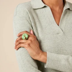 Andrés Gallardo Green Apple Gold-Plated Ring