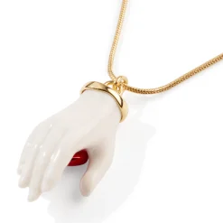 Andrés Gallardo Little Hand & Heart Gold-Plated Necklace