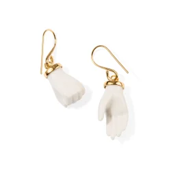 Andrés Gallardo Little Hands Gold-Plated Hook Earrings