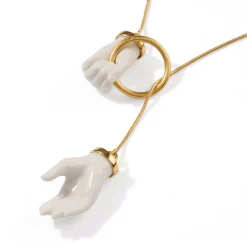 Andrés Gallardo Little Hands Link Gold-Plated Necklace