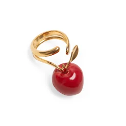 Andrés Gallardo Red Apple Gold-Plated Ring