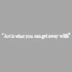 Andy Warhol Art Is What You Can Get Away With Quote Neon Sign