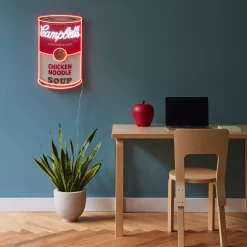 Andy Warhol Chicken Noodle Soup Can Neon Sign