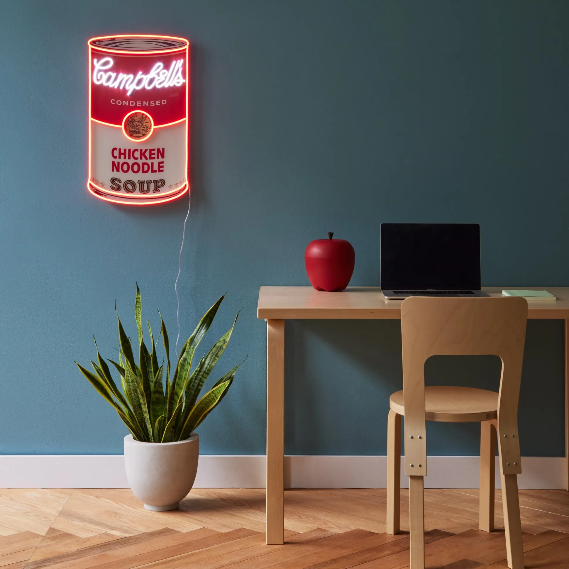 Andy Warhol Chicken Noodle Soup Can Neon Sign