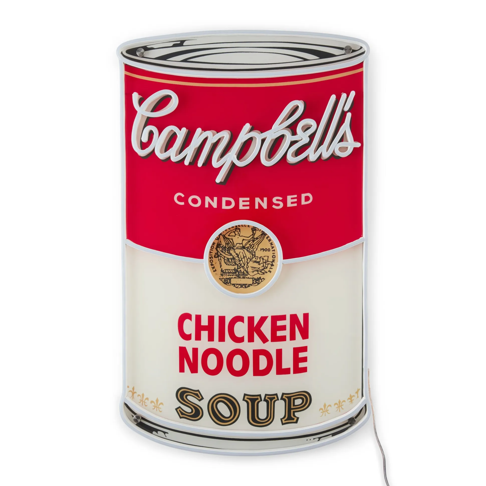 Andy Warhol Chicken Noodle Soup Can Neon Sign