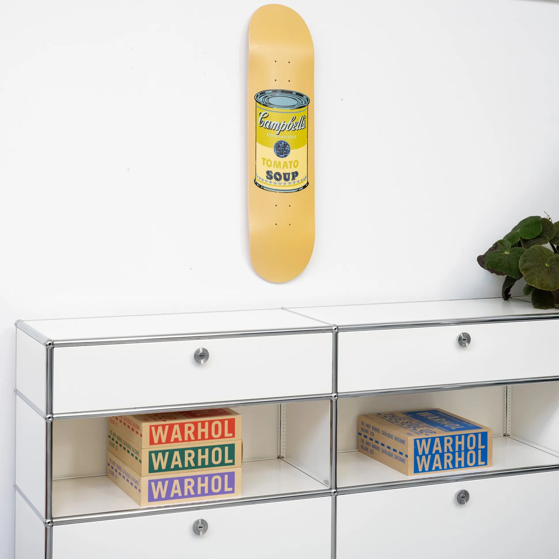 Andy Warhol: Skateboard Colored Campbell's Soup Cans