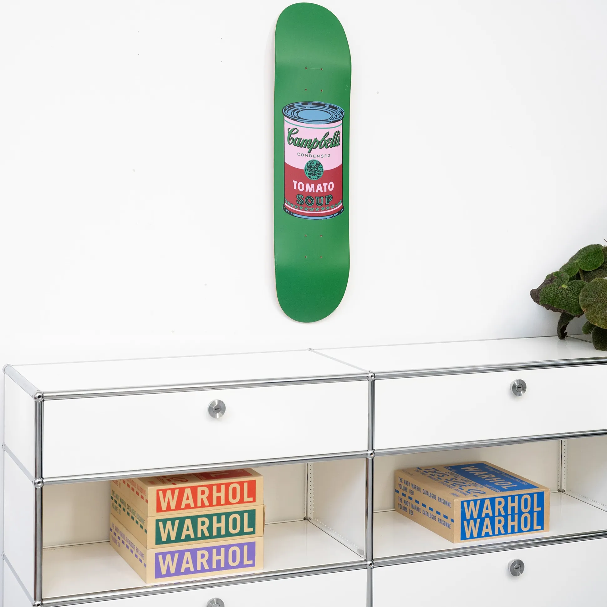 Andy Warhol: Skateboard Colored Campbell's Soup Cans