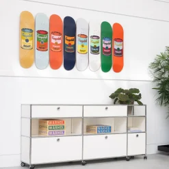 Andy Warhol: Skateboard Colored Campbell's Soup Cans