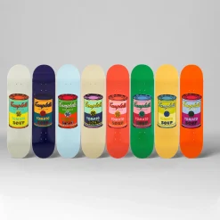 Andy Warhol: Skateboard Colored Campbell's Soup Cans Set of 8