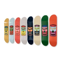 Andy Warhol: Skateboard Colored Campbell's Soup Cans Set of 8