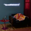 Andy Warhol The World Fascinates Me Quote Neon Sign