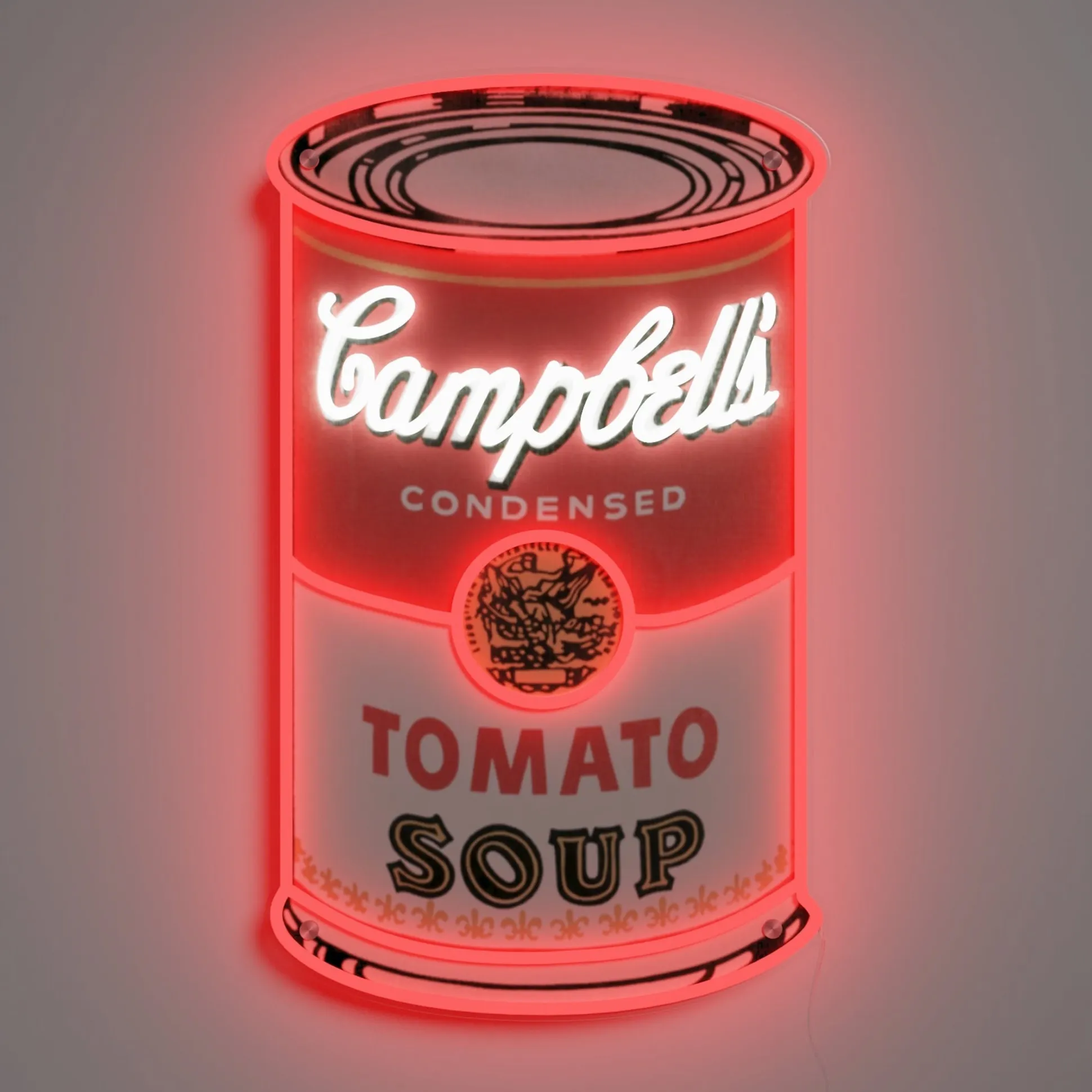 Andy Warhol Tomato Soup Can Neon Sign