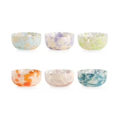 Antigua Glass Dessert Bowls - Set of 6