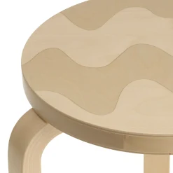Artek Aalto Marimekko Stacking Stool 60 - Lokki