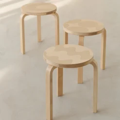 Artek Aalto Marimekko Stacking Stool 60 - Seireeni