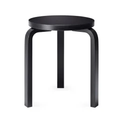 Artek Aalto Stacking Stool 60/ Black
