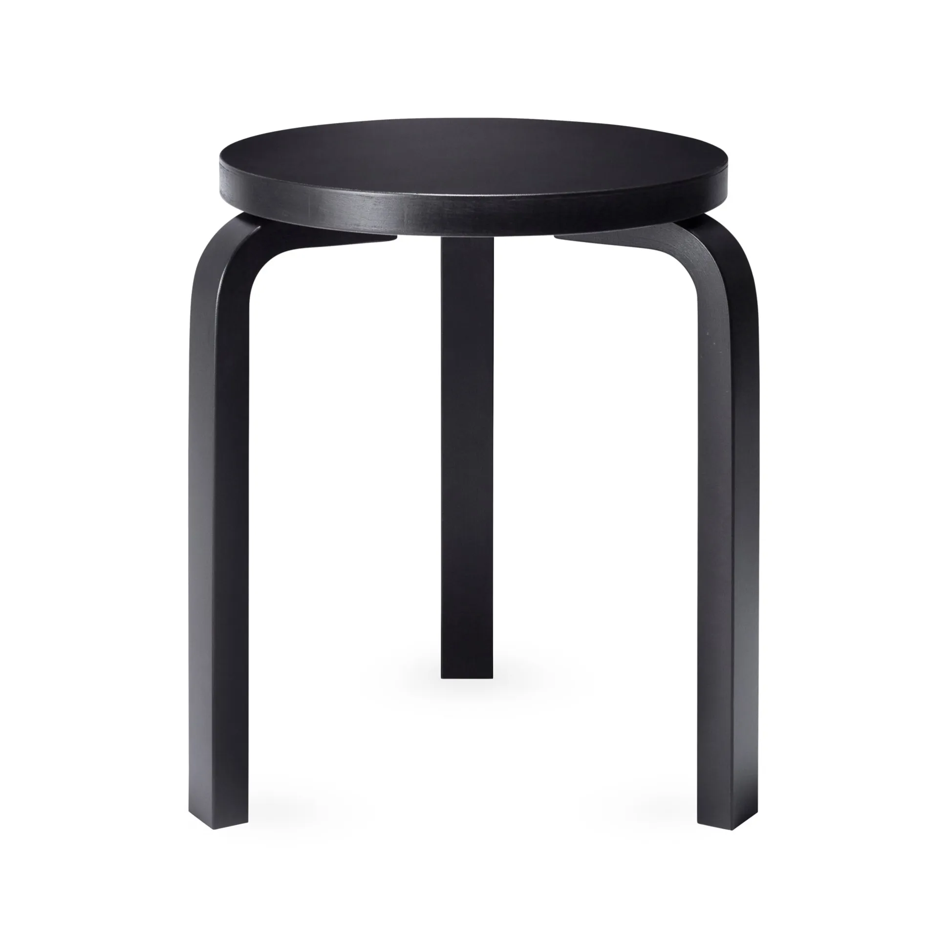 Artek Aalto Stacking Stool 60/ Black