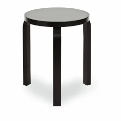 Artek Aalto Stacking Stool 60/ Black