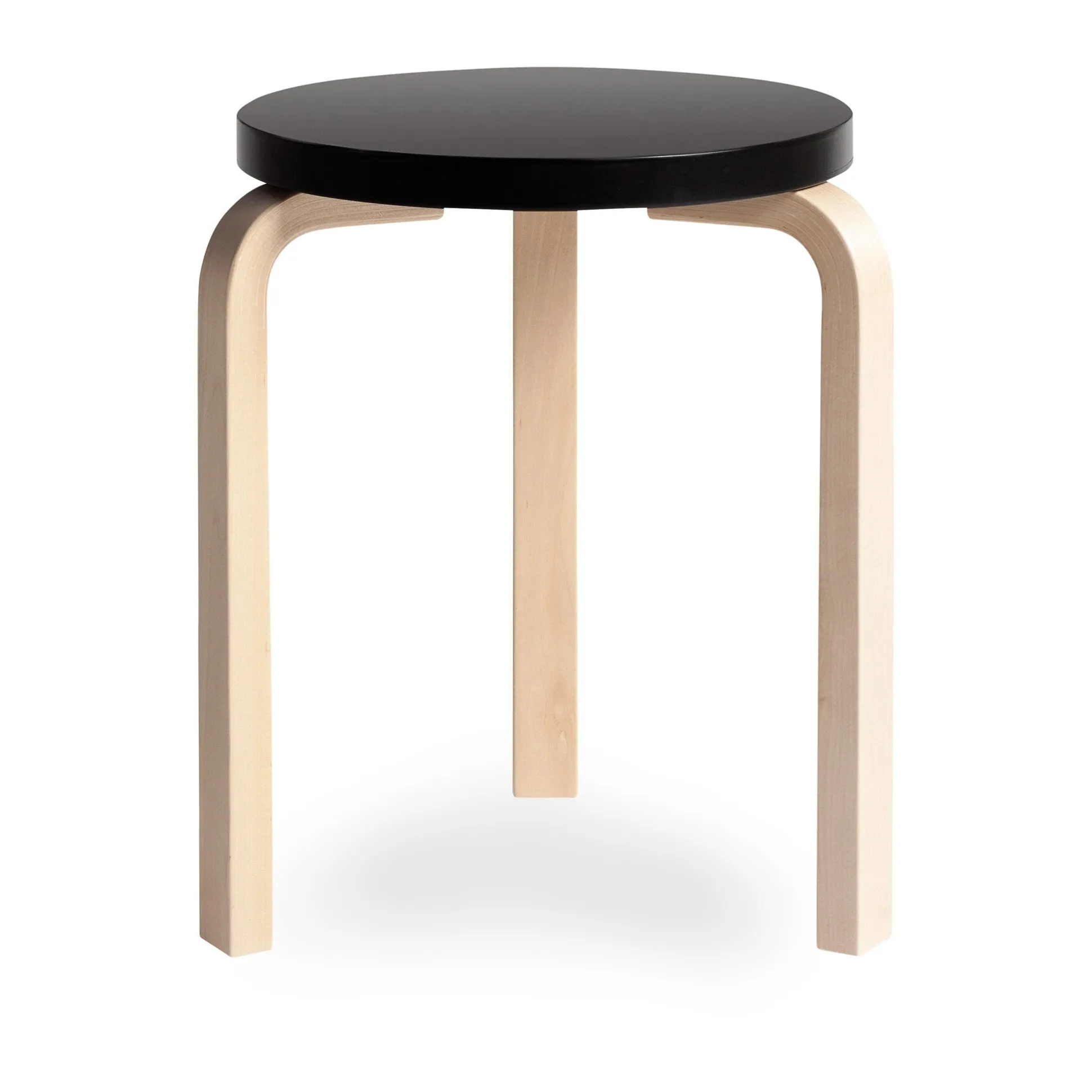 Artek Aalto Stacking Stool 60/ Black