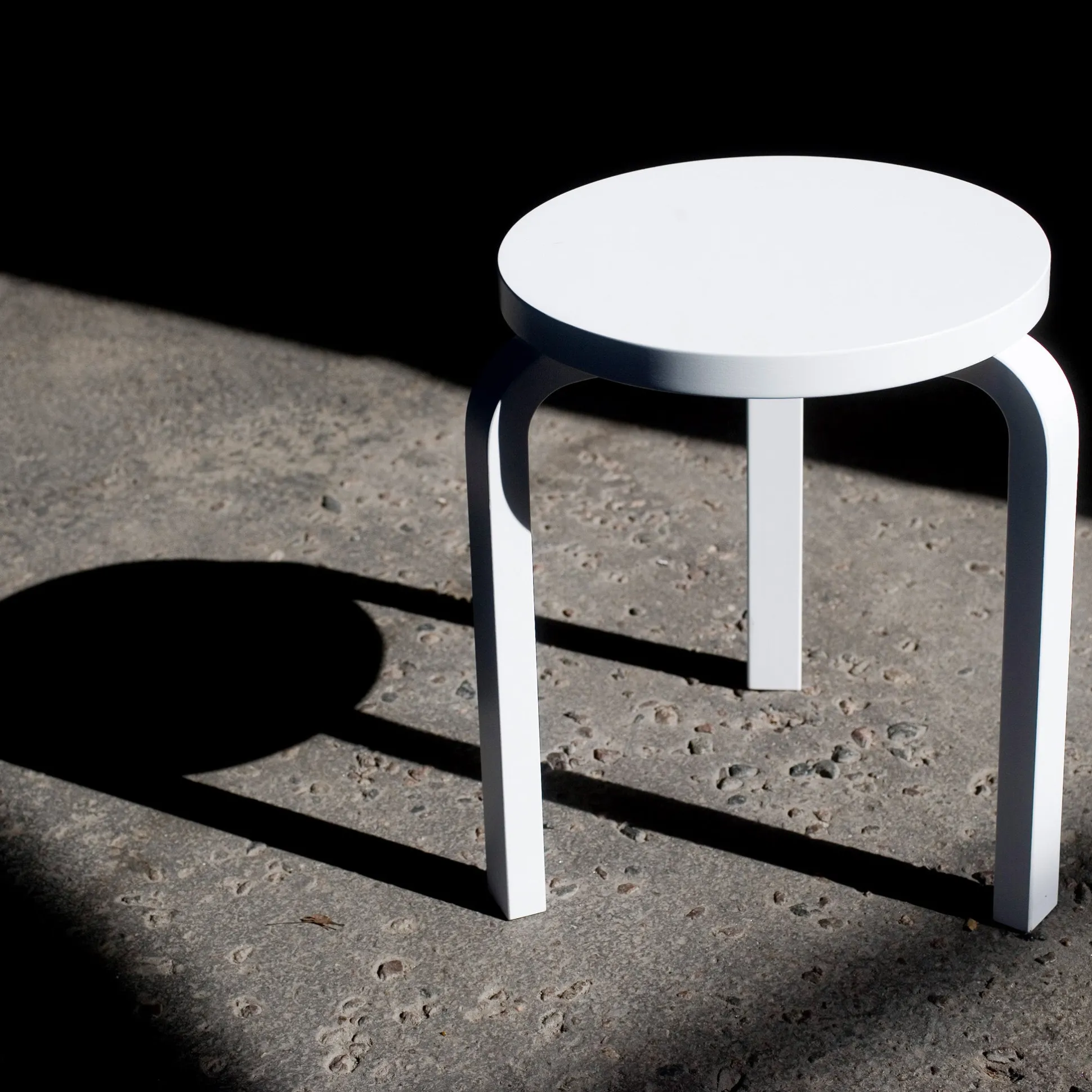 Artek Aalto Stacking Stool 60/ Black