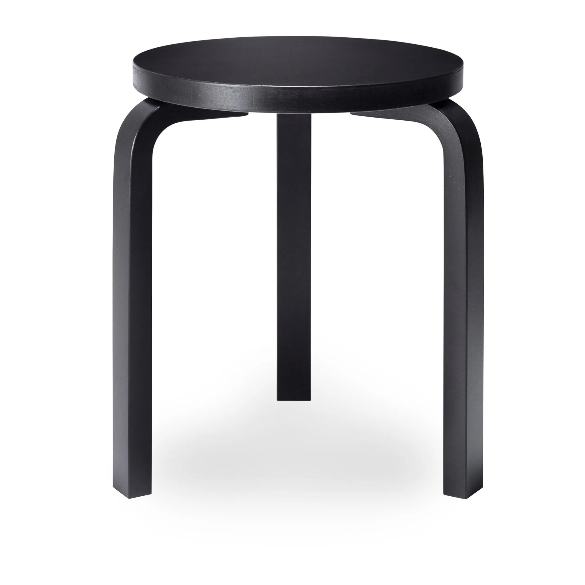 Artek Aalto Stacking Stool 60/ Black