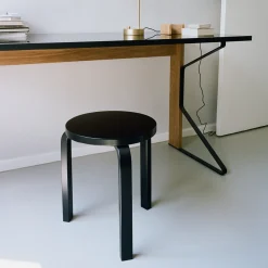Artek Aalto Stacking Stool 60/ Black