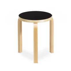 Artek Aalto Stacking Stool 60/ Black