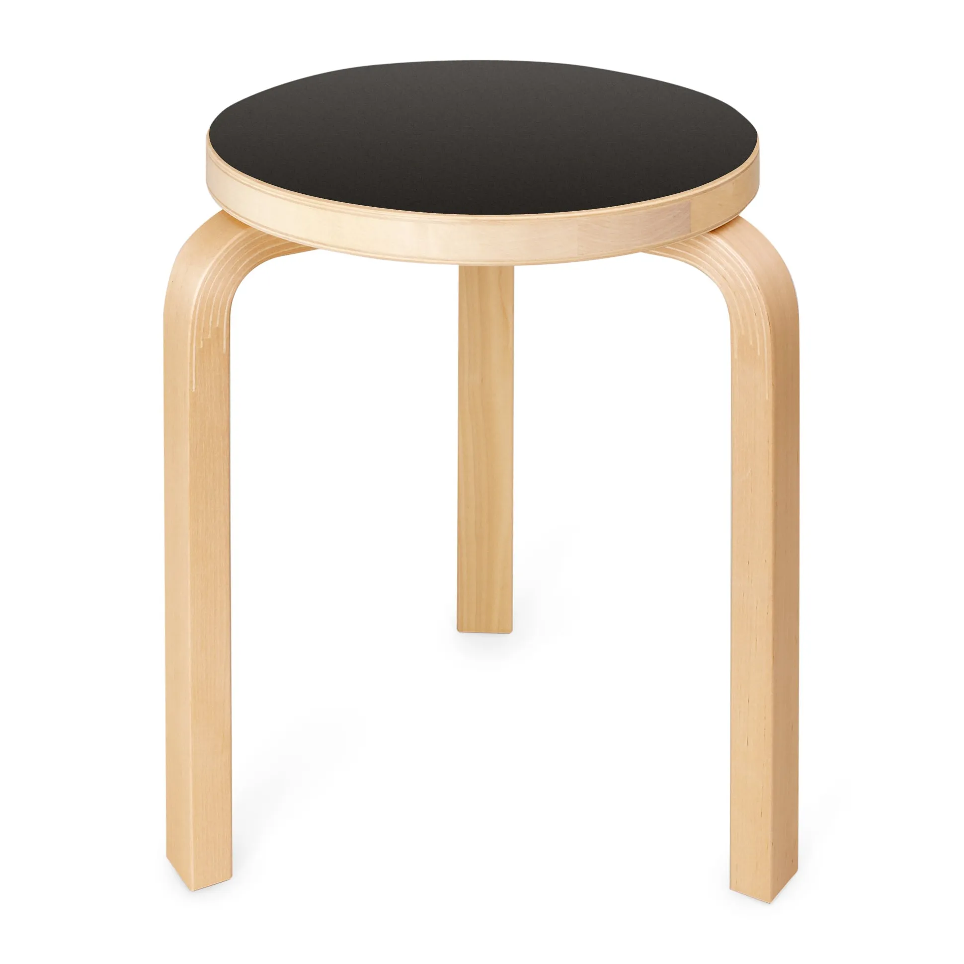 Artek Aalto Stacking Stool 60/ Black