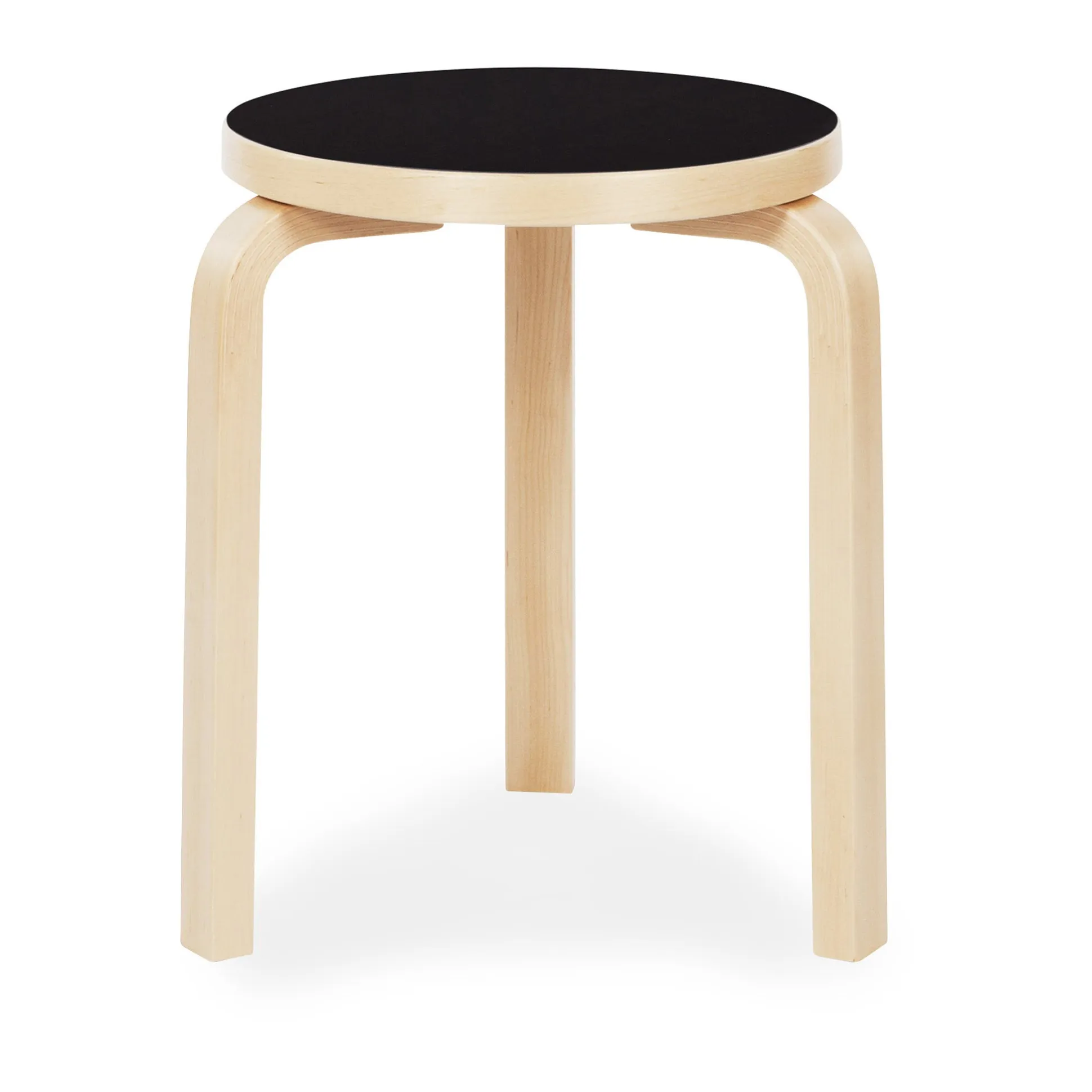 Artek Aalto Stacking Stool 60/ Black