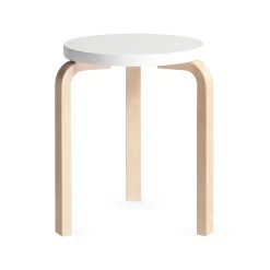 Artek Aalto Stacking Stool 60 - White