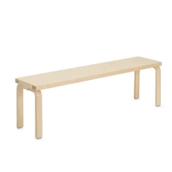 Artek Alvar Aalto Solid-Top Bench - Large