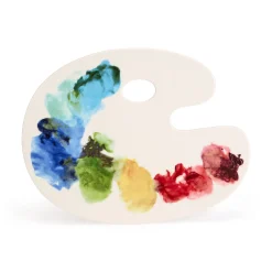 Artist Palette Ceramic Cheese Board