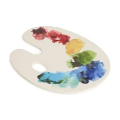 Artist Palette Ceramic Cheese Board