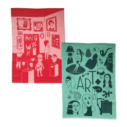 Art Lovers Cotton Tea Towels - Set of 2