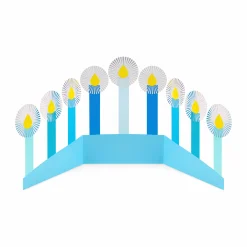 Azure Hanukkah Holiday Cards - Set of 8