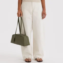 Baggu Recycled Leather Bowler Bag