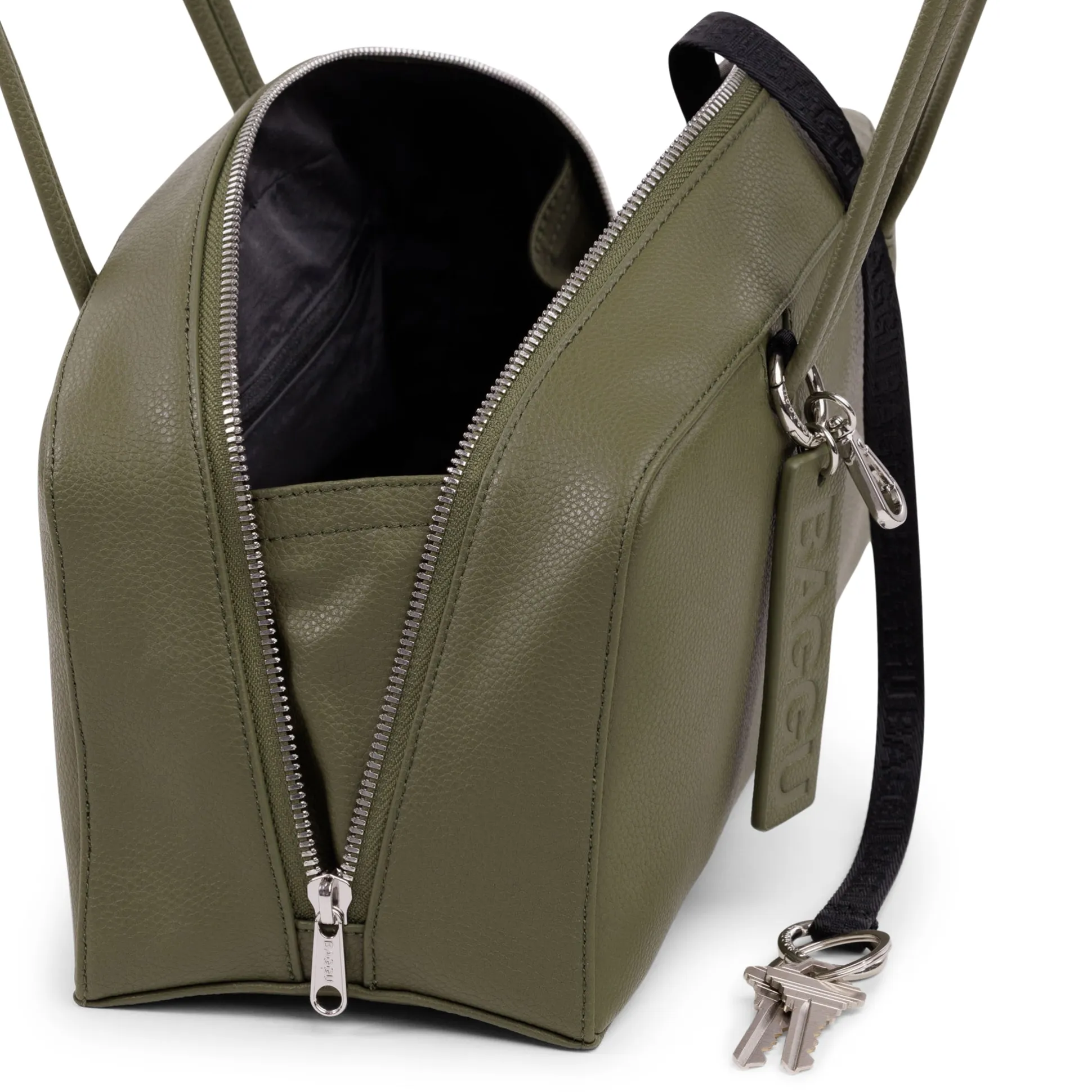 Baggu Recycled Leather Bowler Bag