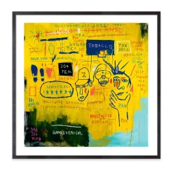 Basquiat: Hollywood Africans Framed Print