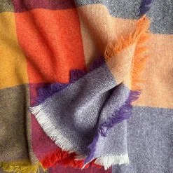 Bold Plaid Oversized Merino & Cashmere Throw