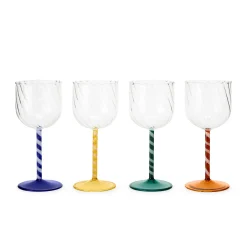 Candy Twist Glassware - Set of 4 - Wine Set of 4