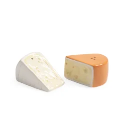 Cheese Ceramic Salt & Pepper Shakers - Set of 2
