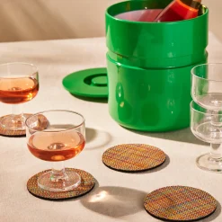 Chilewich Mini Basketweave Coasters - Set of 4