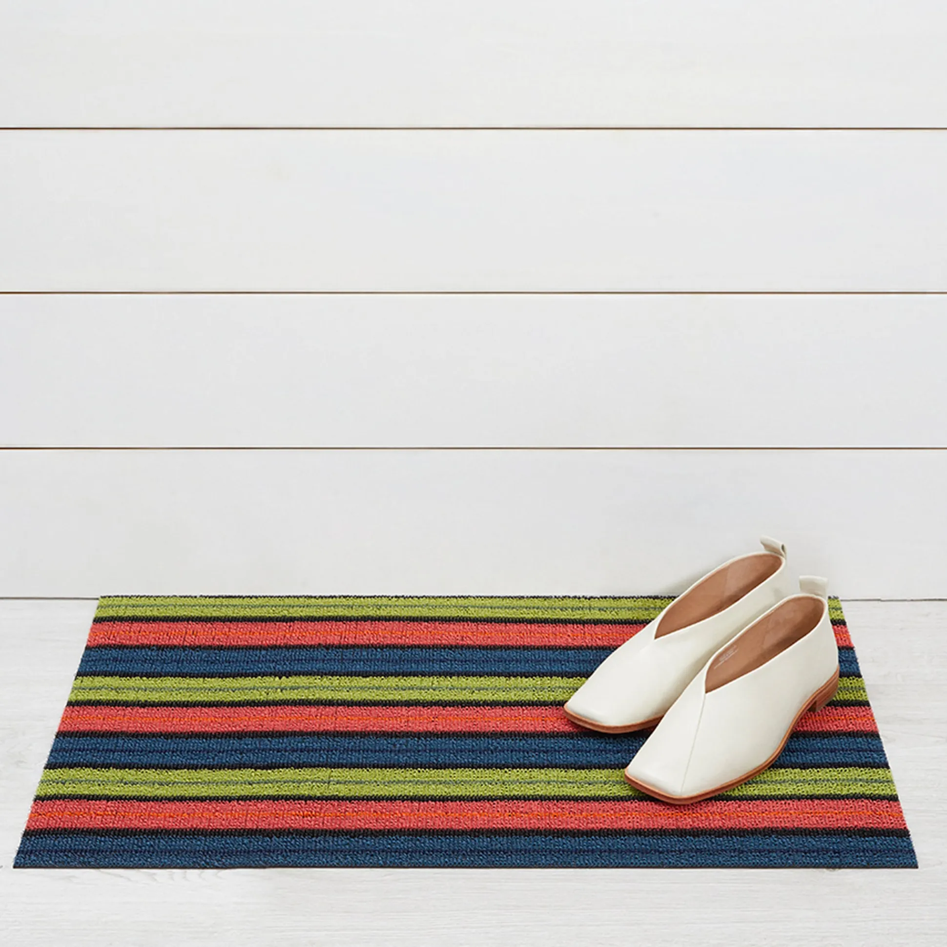Chilewich Ribbon Stripe Shag Floor Mat