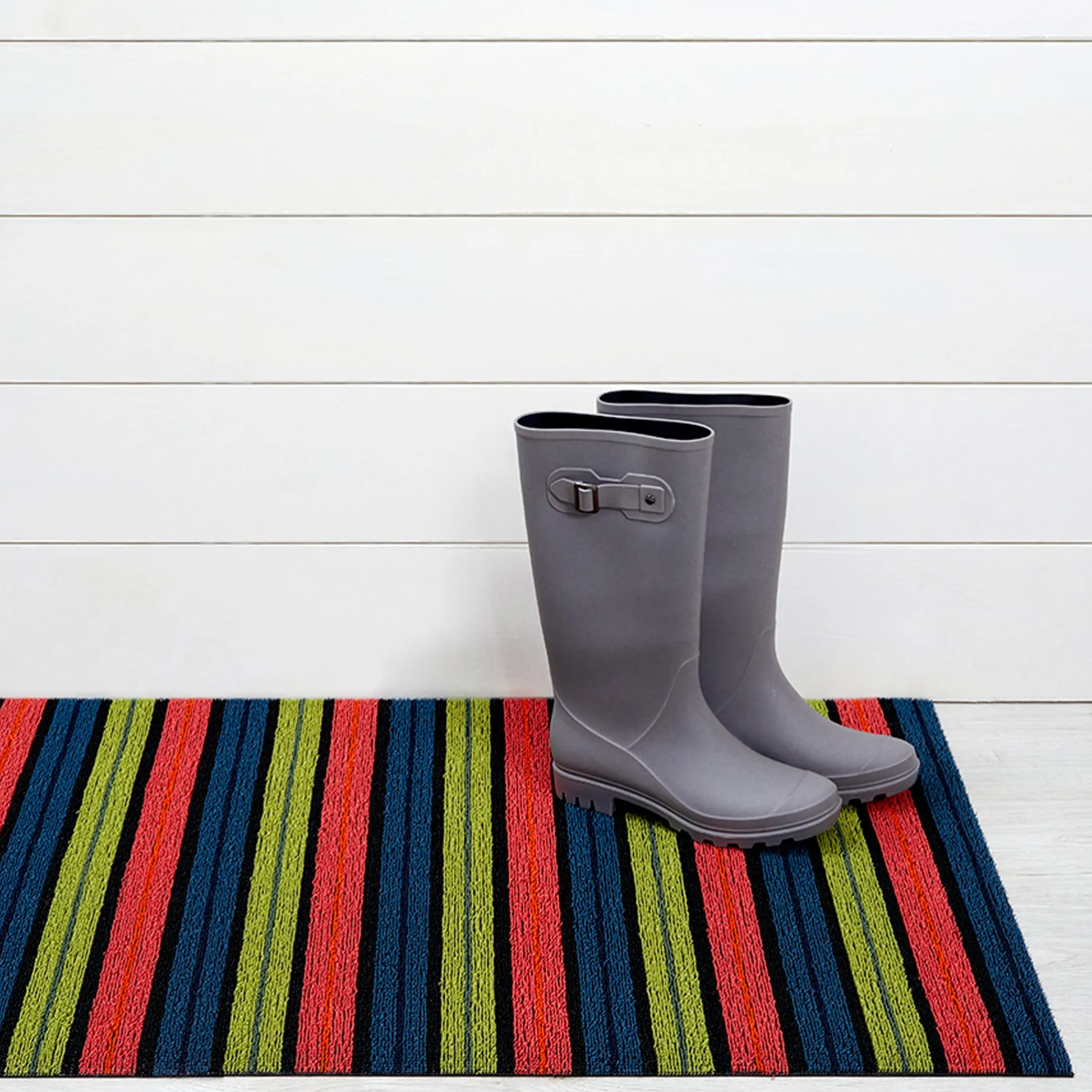 Chilewich Ribbon Stripe Shag Floor Mat